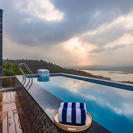 Saffronstays Kaia Waters By Kosha Villas, Pawna - Greek Style Villa With Panoramic View Of Pawna Lake Kolvan Экстерьер фото