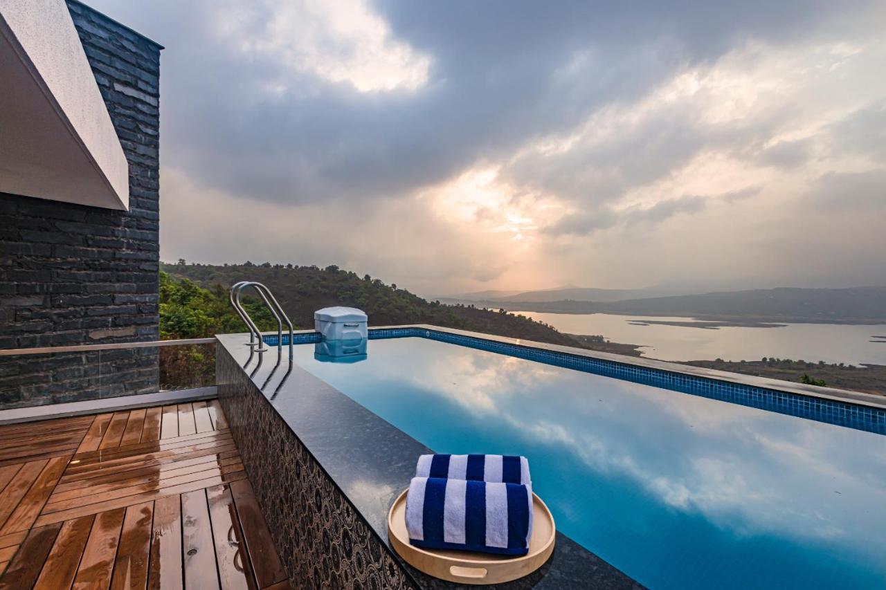 Saffronstays Kaia Waters By Kosha Villas, Pawna - Greek Style Villa With Panoramic View Of Pawna Lake Kolvan Экстерьер фото