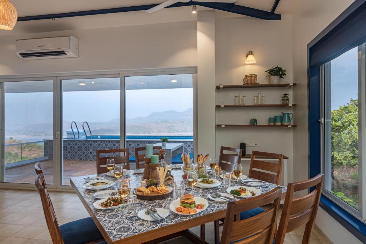 Saffronstays Kaia Waters By Kosha Villas, Pawna - Greek Style Villa With Panoramic View Of Pawna Lake Kolvan Экстерьер фото