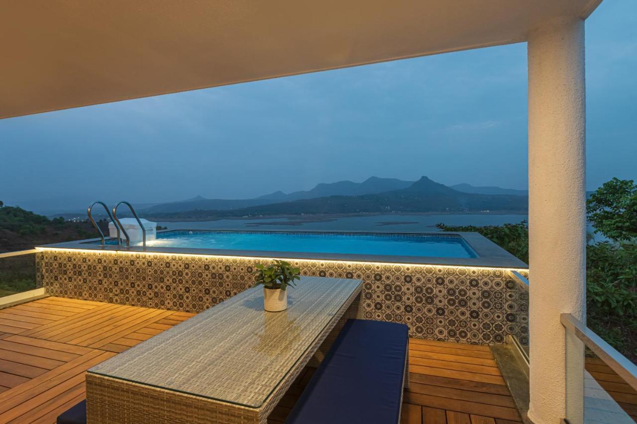 Saffronstays Kaia Waters By Kosha Villas, Pawna - Greek Style Villa With Panoramic View Of Pawna Lake Kolvan Экстерьер фото