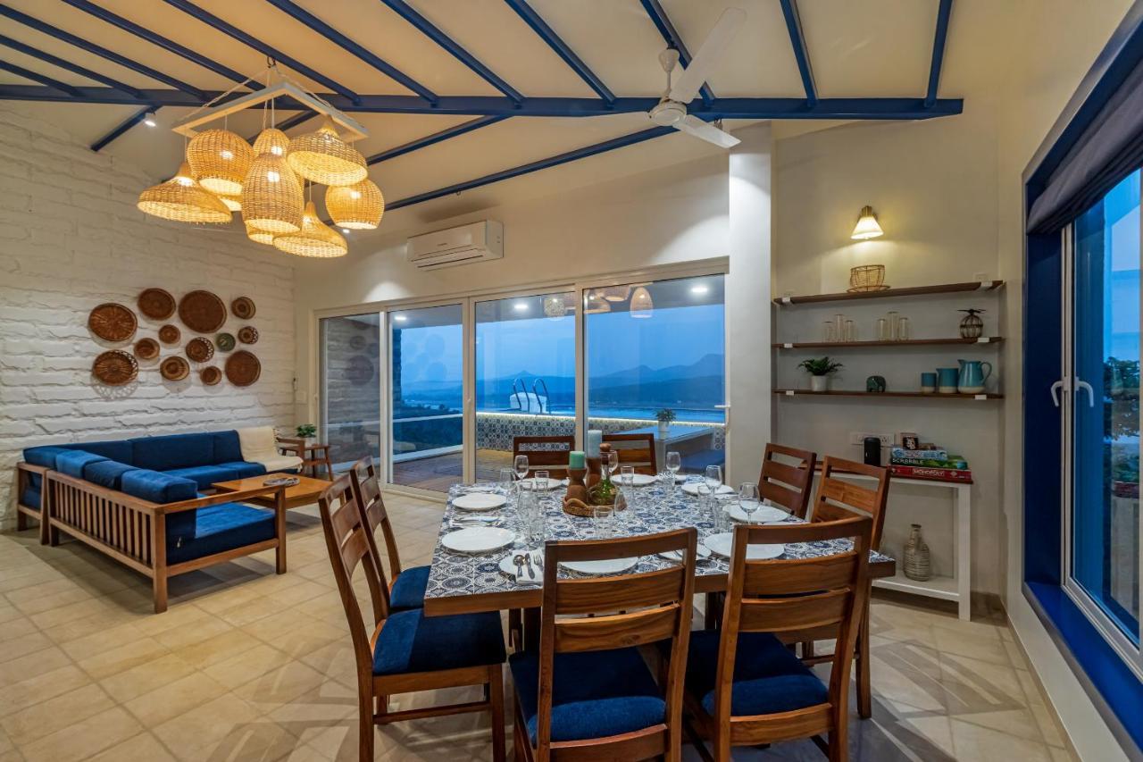 Saffronstays Kaia Waters By Kosha Villas, Pawna - Greek Style Villa With Panoramic View Of Pawna Lake Kolvan Экстерьер фото