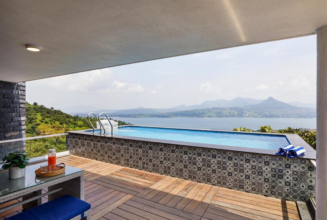 Saffronstays Kaia Waters By Kosha Villas, Pawna - Greek Style Villa With Panoramic View Of Pawna Lake Kolvan Экстерьер фото