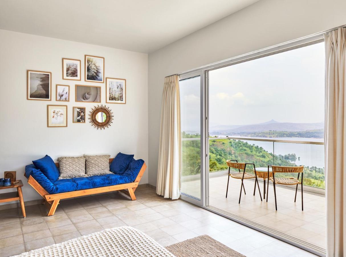 Saffronstays Kaia Waters By Kosha Villas, Pawna - Greek Style Villa With Panoramic View Of Pawna Lake Kolvan Экстерьер фото